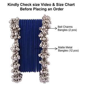 ชุดเครื่องประดับเจ้าสาวอินเดียชุดกำไลโลหะเคลือบเงาแบบคลาสสิกออกซิไดซ์แบบดั้งเดิม - Product Image 5