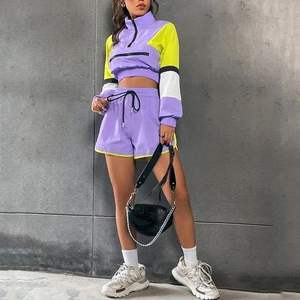 Venta al por mayor 2025: Chándales deportivos cortavientos 100% nailon para mujer, con cremallera, ajuste regular, tallas grandes, resistentes al viento, ecológicos y transpirables. - Product Image 3