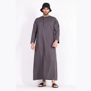 Thobes musulmans traditionnels saoudiens et arabes en coton personnalisés pour hommes Dubaï robe islamique qatari manches courtes blanches grande taille - Product Image 3