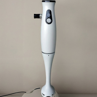 Blender électrique à main blanc 220-240V 200W pour une utilisation en cuisine pour la préparation de milkshakes/purées/sauces Comprend un accessoire crochet à pâte