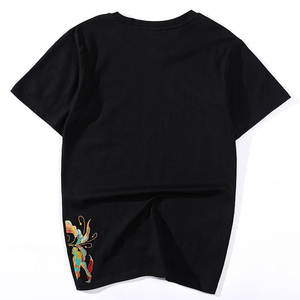 Camisetas bordadas de alta calidad para hombre, ropa de verano de algodón 100%, nueva moda de alta calidad, servicios OEM, patrón sólido, lo último - Product Image 2