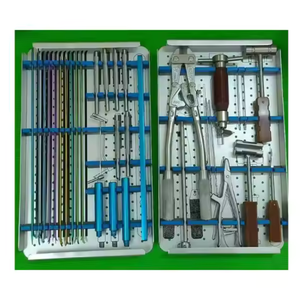 Juego de instrumentos ortopédicos elásticos para uñas Surgiright, juego de instrumentos veterinarios quirúrgicos, fuente de alimentación Manual de acero inoxidable CE - Product Image 1
