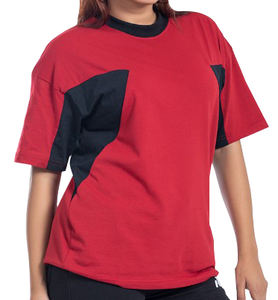 T-shirt décontracté grande taille pour femmes du fournisseur BD conçu sur mesure avec impression bouffante décoration à paillettes épaule tombante - Product Image 6