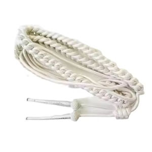 Aiguillette Amarilla de Algodón Premium de Alta Calidad para Vestido Ceremonial, Cordón de Hombro Alemán con Hilo Metálico - Product Image 6