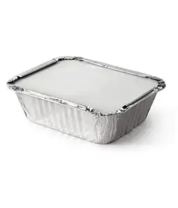 Récipients alimentaires en papier d'aluminium de haute qualité avec couvercles emballage d'exportation de plats en aluminium jetables pour le déjeuner