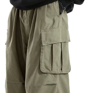 Pantalon de survêtement classique droit 100% coton avec ceinture élastique pour pantalon d'hiver streetwear adulte et homme de haute qualité - Product Image 1