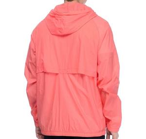 Adjustable Hood Windbreaker <b>Jacket</b> for Men Reflective Fabric <b>Packable</b> Windbreaker with Stand Collar and Zipper Closure - Product Image 2