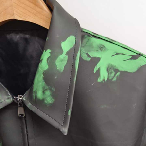 Veste en cuir véritable pour homme tendance avec fermeture éclair, prix bas, coupe classique, poids lourd, vêtements d'hiver, doublure en polyester 220g - Product Image 3