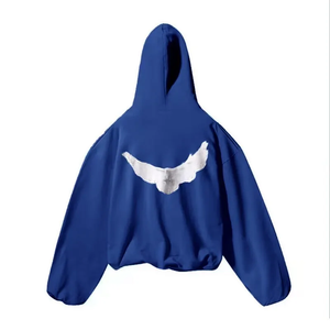 Pull-over à capuche pour hommes, imprimé graphique personnalisé, avec lettres, sweats à capuche en coton épais avec impression personnalisée - Product Image 4