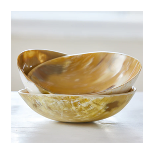 Ensaladera de cuerno de búfalo natural real, cuenco de cuerno de frutas para decorar la cocina del hogar con la mejor calidad de la India para la exportación - Product Image 2