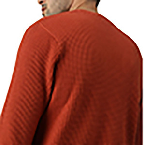 Pulls en tricot à manches longues pour hommes de qualité supérieure, 100% coton, design OEMN, logo sur le devant - Product Image 2