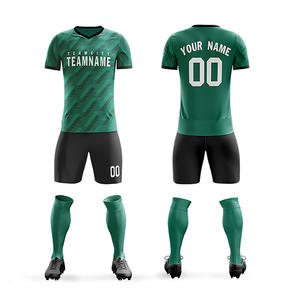 100% Polyester Custom Color Soccer Uniform Set Football Team Wear with Custom soccer uniform wholesale - Product Image 2