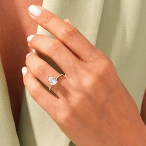 Anillo de moissanita Original de Plata de Ley 925 IGI certificado D Color VVS claridad corte brillante solitario compromiso joyería fina - Product Image 2