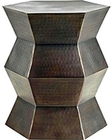 Taburete de tambor de metal moderno ajustable para el hogar, sala de estar, mesa auxiliar de hierro plegable para apartamento, Hotel, restaurante, cafetería, muebles