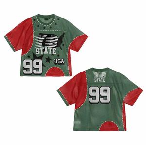 Venta al por mayor personalizado malla fútbol moda Jerseys Retro serigrafía Jersey suelto fútbol americano Jersey - Product Image 2