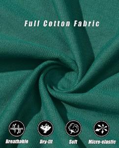 Diseño OEM personalizado 100% algodón sólido color verde oscuro manga corta cuello en V talla grande mujer camiseta promocional de Bangladesh - Product Image 6