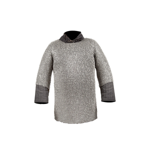 Chemise de cotte de mailles en aluminium de calibre 9mm 16 ronde rivetée avec des anneaux solides La plus grande entreprise de fabrication pour l'utilisation de vêtements - Product Image 4