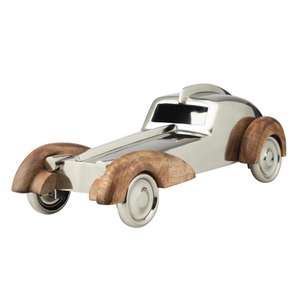 Voiture de course en métal, jouet pour enfants, cadeaux, modèle, métal poli brillant, artisanat en bois, voitures décoratives, décoration de table de chambre, décoration moderne de la maison - Product Image 1
