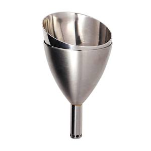 Stainless Steel <b>Funnel</b> With Filter Holes For Smooth Spill Free Liquid Transfer Precision Design Ideal For Bar And Home Use - Product Image 1