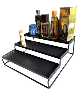 Étagère de salle de bain sur pied Organisateur Fer Métal Fil Épice Verre Douche Caddy Étagères de rangement - Product Image 5