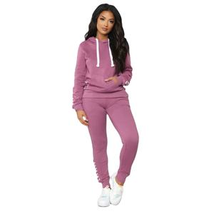 Conjunto de 2 Piezas de Chándal Informal para Mujer, Estilo Vintage Y2k, con Logotipo Bordado Personalizado, Otoño Invierno 2025, Sudadera Corta y Pantalones Deportivos - Product Image 1