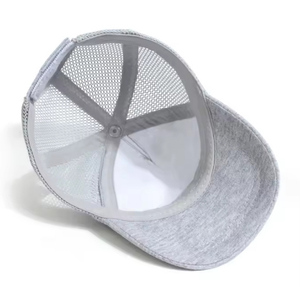 Gorra Trucker Unisex Gris de Malla, 6 Paneles, Ajustable, Color Sólido, Casual, Primavera Verano, Adulto, 56-58CM - Product Image 2