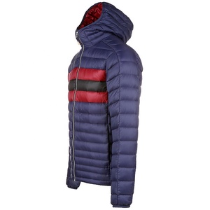 Veste matelassée pour hommes, couleur unie, rembourrée à capuche, style décontracté, haute production, fermeture à glissière, étanche, grande taille - Product Image 3