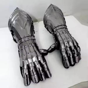 Guantes de Caballero Medieval, Armadura Gótica, Plateados y Pulidos, para SCA y Cosplay, Artesanía Metálica - Product Image 5