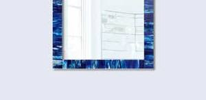 Espejo de pared con incrustaciones de resina de diseñador Premium, pieza de lujo hecha a mano única para hogares y espacios comerciales - Product Image 4