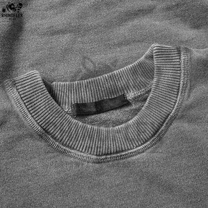 Sweat-shirts pour hommes de haute qualité, lavage à l'acide, polaire d'hiver, mélange polyester/coton, respirant, style décontracté, vente en gros - Product Image 6