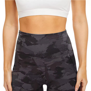 Hot Selling Custom Logo <b>Green</b> <b>Silk</b> Women's Summer Casual Fitness Leggings Breathable Gym Yoga Running Sportswear Flat Direct - Product Image 4