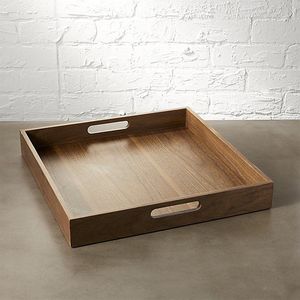 ACABADO FARMOUSE redondo Bandeja de servicio de madera de acacia para cocina Hogar u Hotel Vajilla de estilo clásico para fiesta o ser de comida - Product Image 2