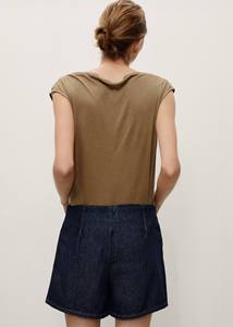 กระโปรงขาดสำหรับผู้หญิงกางเกงขาสั้นผ้าเดนิมสำหรับผู้หญิงกางเกงยีนส์สุดเซ็กซี่ออกแบบโลโก้ได้ตามต้องการ - Product Image 4