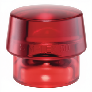 Marteau à percussion SIMPLEX à tête souple avec manche en plastique rouge rigide HALDER de 50 mm - Product Image 3