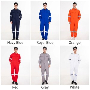 Combinaison de travail pour homme en coton haute visibilité imperméable Mécanicien <span class=keywords><strong>Construction</strong></span> Ingénierie Uniforme de travail Vêtements de travail Ensemble de vêtements de travail - Product Image 6