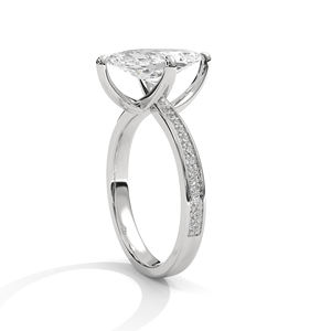 1 CT Marquise Cut Diamond Engagement <b>Ring</b> in 14k/18k <b>Gold</b> <b>Dainty</b> 4 Prong Solitaire Design - Product Image 4