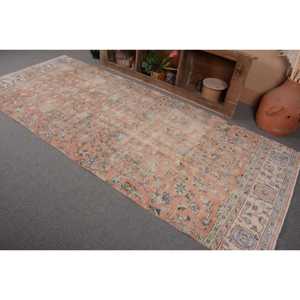 Tapis Vintage en Laine Turque 43X103 pieds Orange Bleu Tapis Plat Tissé Surdimensionné avec Support en Latex pour Décorations de Salon - Product Image 3
