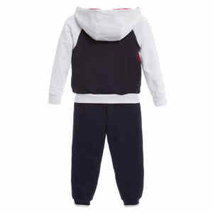 Vente en gros Ensembles de survêtements pour enfants personnalisés de couleur unie Vêtements pour garçons Sweats à capuche pour vêtements d'hiver pour bébés en coton - Product Image 5