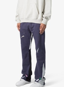 Nouveauté Pantalons de survêtement pour hommes grande taille, couleur unie, vêtements d'extérieur d'hiver, 100% coton, style streetwear, bandes latérales, pantalons de jogging sportifs - Product Image 2