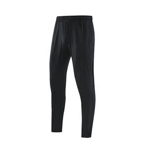 OEM personalizar los hombres de seda fina de hielo de secado rápido Pantalones deportivos de Color sólido empalme Casual para correr al aire libre Fitness Logo Design - Product Image 2