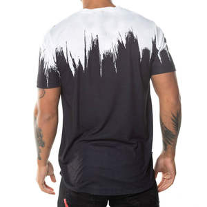 100% coton blanc personnalisé imprimé T-Shirt chemises pour hommes hommes T-shirts blanc en gros T-shirt impression T-shirts unis - Product Image 2