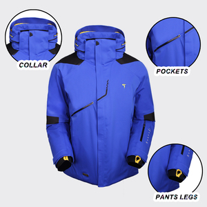 Veste d'hiver unisexe de haute qualité, imperméable, respirante et écologique, pour le ski et le snowboard, à capuche, coupe-vent, grande taille, 100% - Product Image 5