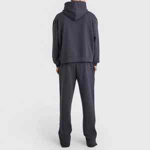 Conjunto Deportivo de Dos Piezas Personalizable para Hombre, Pantalones Deportivos Acampanados y Sudadera con Capucha, Ropa Deportiva Urbana - Product Image 6