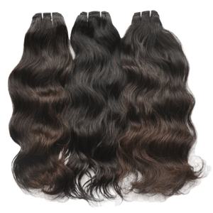 Extensiones de cabello Remy de onda cruda de donante de templo indio, cabello Virgen sin procesar, sensación de mano suave, cuerpo de onda Natural profundo Suelto - Product Image 5