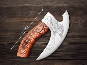 Venta al por mayor personalizado industrial de alta calidad OEM ODM servicio de acero inoxidable Pizza Axe resistente Pizza Slicer Home cuero - Product Image 4