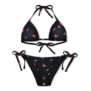 Conjunto de bikini de mujer al por mayor hecho en fábrica diseño personalizado e impresión conjunto de bikini de mujer servicio OEM conjuntos de bikini de mujer - Product Image 4