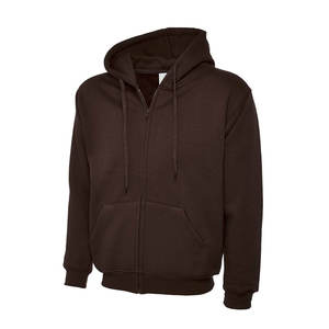 Sweat à capuche unisexe personnalisé de haute qualité pour homme, en coton, couleur unie, avec fermeture éclair, couleur jaune, taille personnalisée - Product Image 4