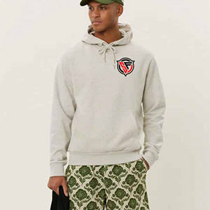 Men's High Quality 400gsm 100% Cotton Pullover Hoodie <b>Thick</b> <b>Fleece</b> Regular Fit Custom Plus Size Pocket Winter Eco-Friendly - Product Image 2