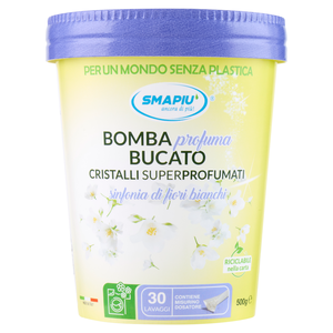 สไมปิว' น้ำหอมปรับผ้านุ่ม กลิ่นดอกไม้ 500 กรัม สำหรับเสื้อผ้า-กลิ่นหอมพิเศษ คริสตัลซิมโฟนี ไวท์ ฟลาวเวอร์ส - Product Image 1