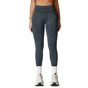 Precio al por mayor profesional caliente para la venta bajo en último diseño personalizado pantalones cortos manga mujeres Leggings entrenamiento Yoga pantalones Color suave - Product Image 3